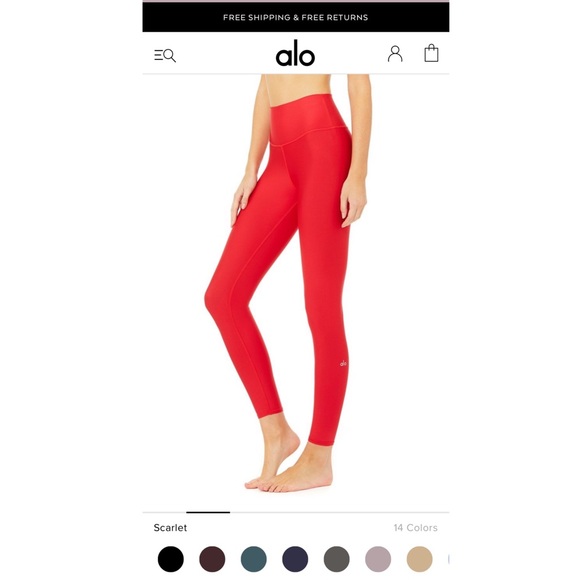 Alo red leggings Clearance
